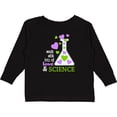 thumbnail image 3 of Inktastic Made with Lots of Love and Science heart bubbles in a beaker Boys or Girls Long Sleeve Toddler T-Shirt, 3 of 5