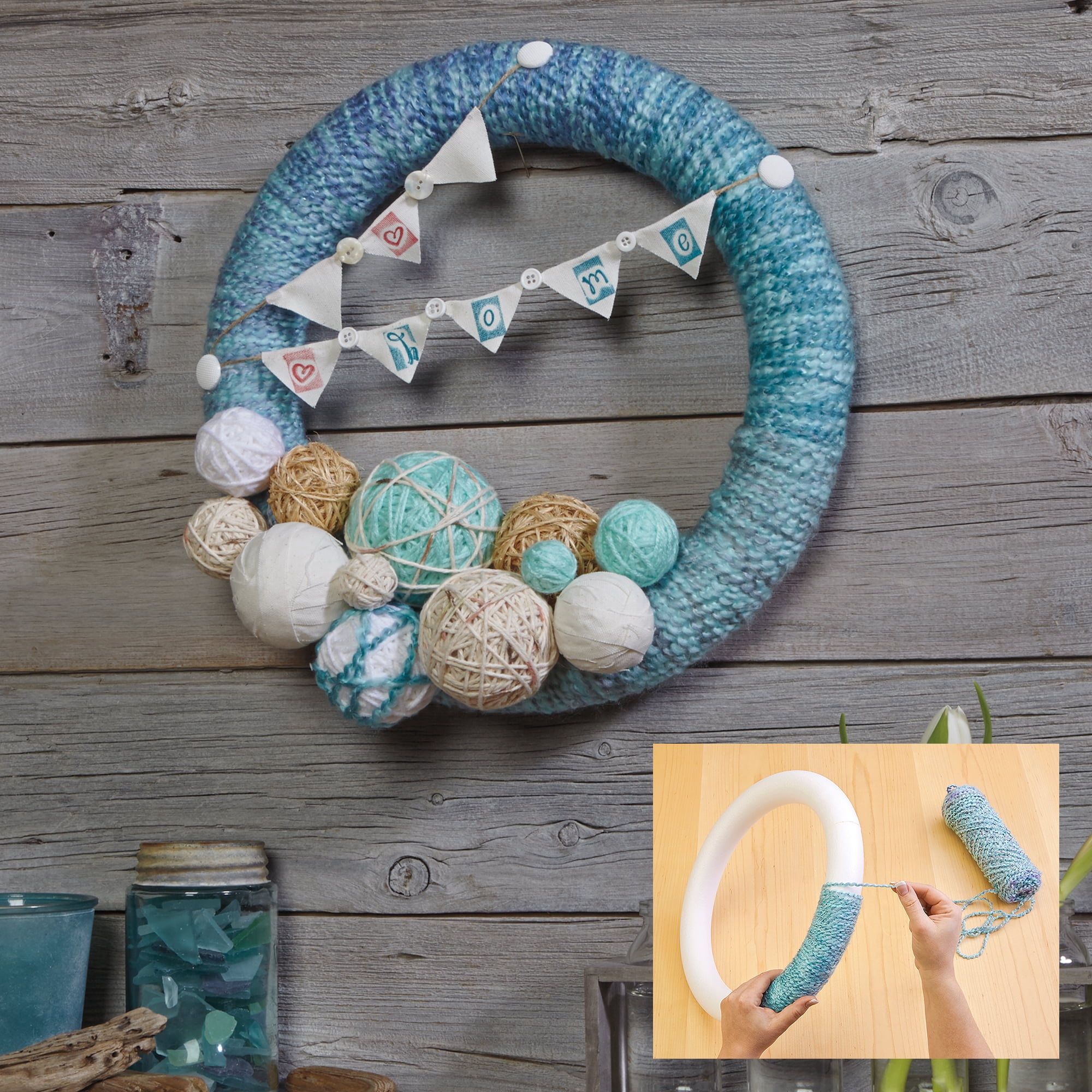 Floracraft White 10"  CraftFōM Extruded Wreath - Decorative Foam for DIY Decoration, Weddings, Birthdays, and Parties - Bulk 24 Pack