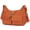 Orange, variant on BadPiggies Nylon Shoulder Bag for Women Waterproof Crossbody Purse Casual Handbag with Adjustable Strap - Orange