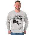 thumbnail image 3 of Great Indoors Couch Potato Gamer Nerd Men's Big & Tall Long Sleeve Graphic Tee Brisco Brands 2X, 3 of 5