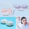 thumbnail image 3 of 4 Pack Contact Lens Cases With Storage Case Tweezers Putting On Stick, 3 of 5