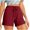 Red, variant on RYRJJ Women's Hiking Shorts Golf Athletic Outdoor Shorts Plus Size Elastic Waist Drawstring Casual Summer Beach Shorts with Pockets(Green,4XL)