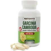 Natuvitz Garcinia Cambogia Extract 1600mg - Weight Loss Supplement, Gluten-Free (90 Caps)