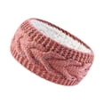 thumbnail image 3 of Diadema de Invierno para Mujer Perfecl Calentadores de Orejas para Niñas Tejido Grueso Rosa, 3 of 8