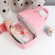 thumbnail image 3 of Bolsas de almuerzo con doble compartimento aislado para mujer, bolsa de mano aislada para hombre, peso ligero y lonchera portátil para la escuela, picnic, camping, viajes (rosa), 3 of 5
