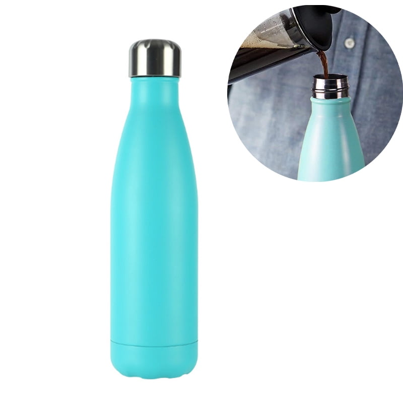 500ml Stainless Steel Water Bottle BPA Free Insulated Gym Sports Metal Flask 