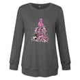 thumbnail image 4 of DPTALR Women Leisure Print Round Neck Long Sleeve T-Shirts Tops, 4 of 4