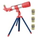thumbnail image 2 of Telescopio portátil de juguete Hugo telescopio refractor astronómico juguetes de aprendizaje de ciencia para principiantes adultos C rojo, 2 of 10
