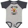 thumbnail image 3 of Inktastic Artist Just A Girl Who Loves Art Girls Baby Bodysuit, 3 of 5
