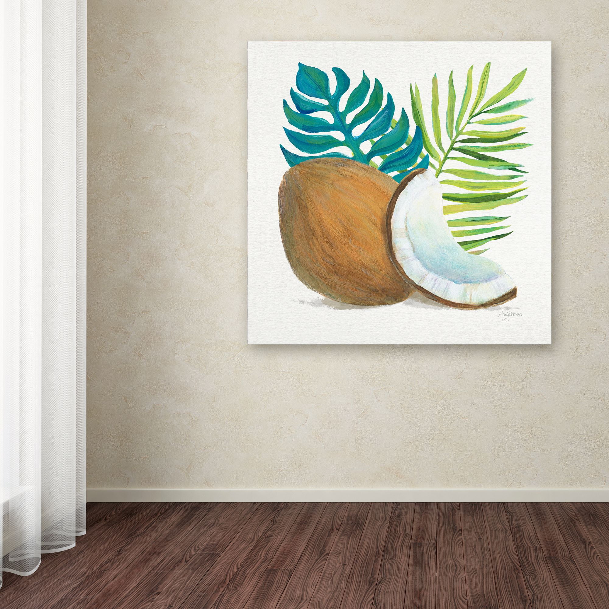 Trademark Fine Art 'Coconut Palm IV' Canvas Art by Mary Urban