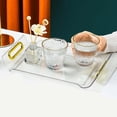 thumbnail image 4 of Multipurpose Vanity Tray Display Serving Tray Cosmetic Storage Tray with Handle Decorative Tray for Living Room Cabinet Desktop Home Decor, 4 of 8
