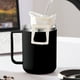 thumbnail image 4 of Yhmxh Utensilios de cocina Taza de agua con tapa de acero inoxidable de 430 ml, taza de café con doble capa de aislamiento, sellada y a prueba de fugas, taza de té de oficina Muebles para cocina, 4 of 6