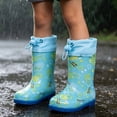 thumbnail image 4 of Girls Warm Outdoor Kids Boots With And Star Pattern Rain Shoes For Toddlers And Little Girls Cozy Winter Outdoor Footwear, 4 of 7