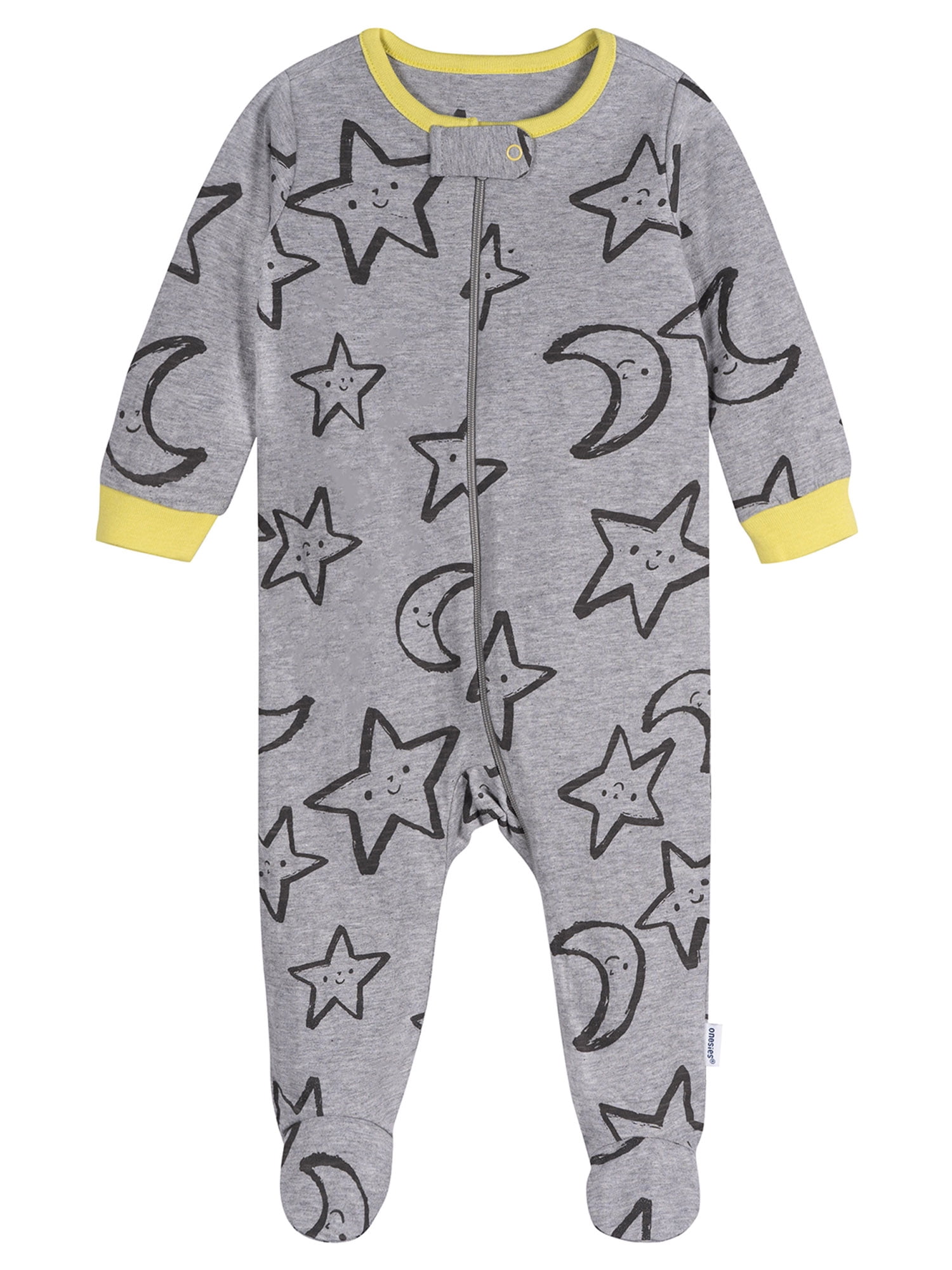 Onesies Brand Gender Neutral Sleep ´N Play Footed Pajamas, 4-Pack, Sizes Newborn - 6/9 Months