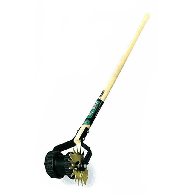 Lawn Edger Dual Wheel Rotary Grass Trimmer Outdoor Gardening Wood Hand Tool 
