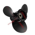 thumbnail image 3 of 10 x 13 Marine Outboard Propeller compatible for Evinrude Johnson 15-35 horsepower 778863 / 175191 Aluminum Alloy Black 14 Spline Tooth Propeller, 3 of 6