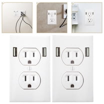 UPKOCH 10Pcs Fake Electrical Outlet Stickers in White for Adult Pranks and Party Favors 4.5X2.8X0.01in