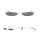 thumbnail image 3 of Gafas de sol vintage unisex con lentes pequeñas, estilo moderno, de diseño. Gris Negro, 3 of 8