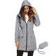 thumbnail image 1 of Chubasquero LOMON para mujer, impermeable, ligero, con capucha, gris, 1 of 7