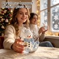 thumbnail image 5 of Christmas Wine Glasses Crystal Embellished Glass Cups Hand Decorated Drinking Cups Snowflake Art Glass Holiday Home Table Decor, 5 of 6