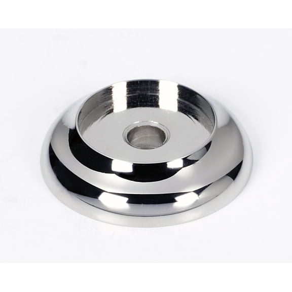 Alno A982-1-PN Royale 1" Diameter Cabinet Knob Backplate - Nickel