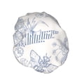 thumbnail image 2 of YFYANG Women's Double Waterproof Shower Cap, Vintage Insect Graffiti Reusable Hair Cap for All Hair Styles and Head Sizes, 2 of 9