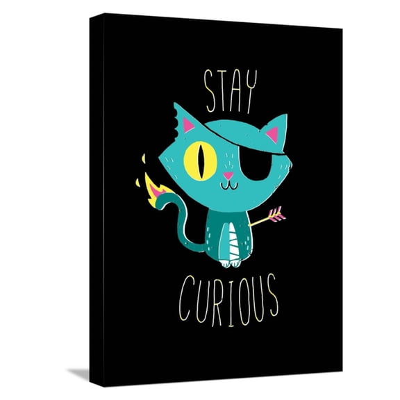 Art.com Stay Curious Stretched Canvas Print Wall Art by Michael Buxton, 12" x 16"