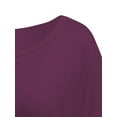 thumbnail image 6 of Womens Short Sleeve Boat Neck Side Shirring Dolman Drape Top, 6 of 6