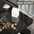 thumbnail image 3 of ARICOEASY LED High Glossy Coffee Table, Modern Coffee Table for Living Room with 16 Colors LED Lights, Black, 3 of 7