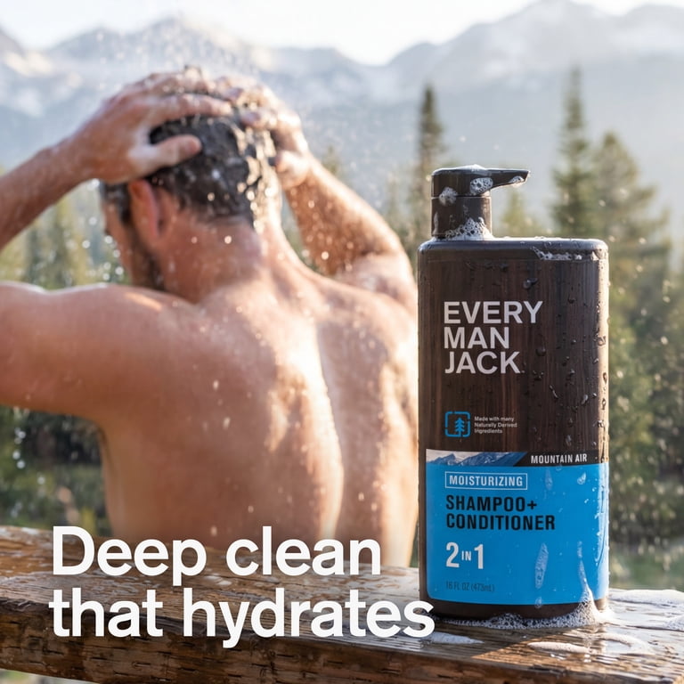 Every Man Jack Mountain Air Daily 2-in-1 Shampoo & Conditioner for