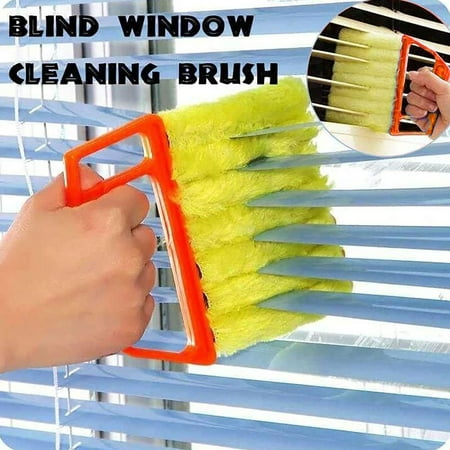 

wendunide kitchen gadgets Air Conditioner Cleaning Brush Can Be Removed And Cleaned With Shutter Brush Orange