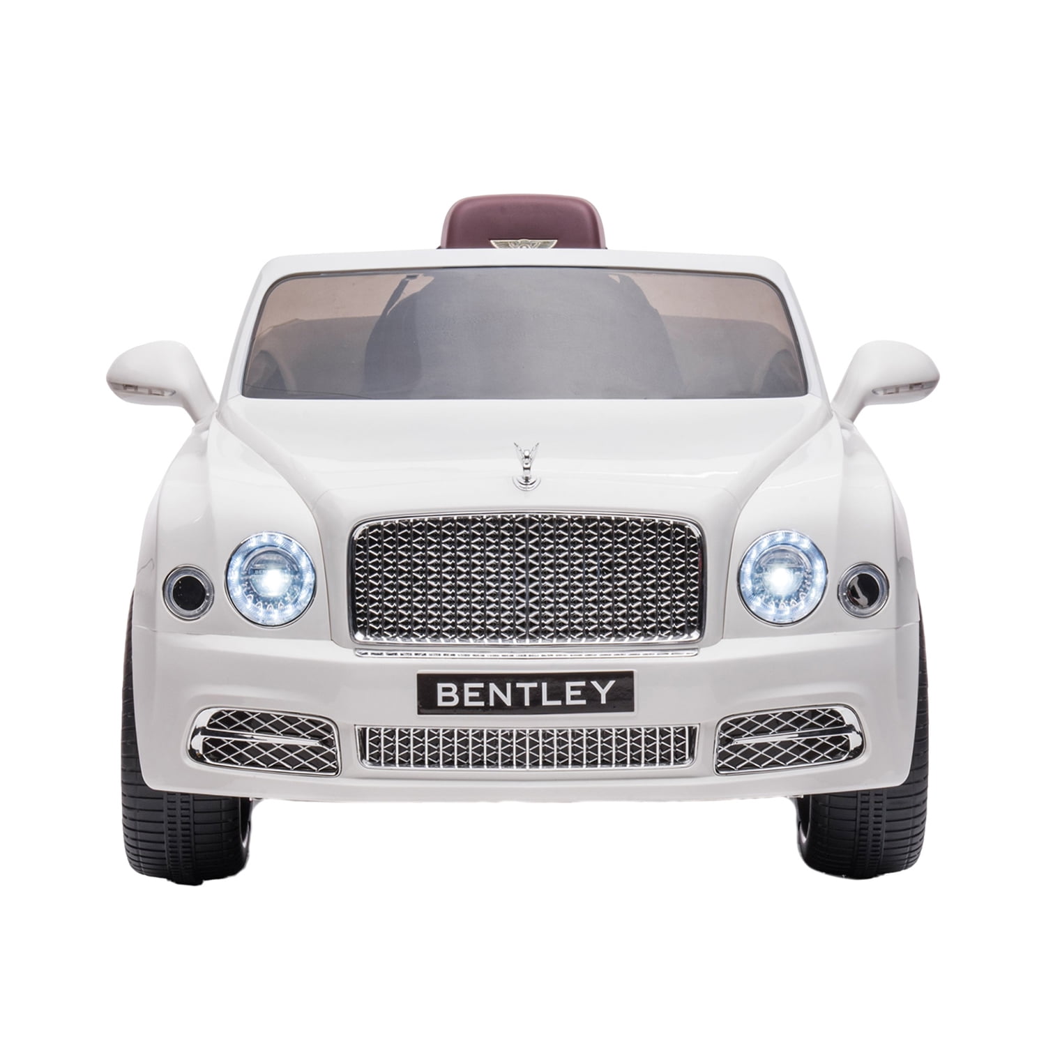 CIPACHO 12 V Powered Ride On Car, Licensed Bentley Mulsanne Electric Car for Kids, Longer Playtime, Luxury Ride on Toys, White CIPACHO 12 V Powered Ride On Car, Licensed Bentley Mulsanne Electric Car for Kids, Longer Playtime, Luxury Ride on Toys, White