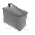 thumbnail image 2 of CATIEBYE Portable Grey Projector Storage Bag with Zipper Closure and Shockproof Interior for Travel and Outdoor, 2 of 6