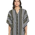 thumbnail image 5 of Women's Plus Size Kaftan Dresses with Pocket Stripes Boho Long Maxi Dress Ladies Casual Hippie Kimono Sleeve Loose Caftan Online, 5 of 7