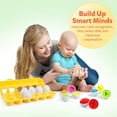 thumbnail image 4 of Matching Eggs 12 pcs Set Color & Shape Recoginition Sorter Puzzle for Easter Travel Bingo Game Early Learning Educational Fine Motor Skill Montessori Gift for Year Old Kids, 4 of 6