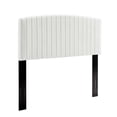 thumbnail image 1 of Headboard, Full Queen Size, Velvet, White, Modern Contemporary Urban Design, Bedroom Master Guest Suite, 1 of 10