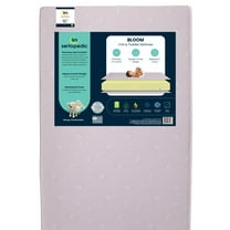 Serta Sertapedic Bloom 5" Dual-Sided Crib & Toddler Mattress, Sustainably Sourced Fiber Core, GREENGUARD Gold Certified