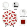 thumbnail image 4 of Daiia Watermelon Printed Pattern Ceramic Plate Dinner Plates Bone China Decorative Plates with Display Stand Art Ceramic Ornaments for Wall Hanging Decoration-6in, 4 of 6