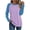Pink, variant on Lopecy-Sta Women's Casual Crewneck Raglan Long Sleeve Top, Solid Color Colorblock Shirt, Loose Basic Layering Tunic for Daily Work Casual Wear Green L