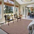 thumbnail image 2 of 4x6 Area Rugs For Living Room  Soft Modern Memory Foam Bedroom Rug Washable Indoor Low Pile Minimalist Non Slip Carpet Dorm Home Decor Brown And White, 2 of 9