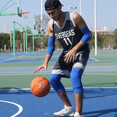thumbnail image 3 of HiRui Knee Pads for Kids Youth Adult, Basketball Baseball Knee Brace Knee Support, Collision Avoidance Kneepad Compression Knee Sleeve for Volleyball Football Cycling Running (Blue, M), 3 of 4