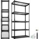 thumbnail image 1 of Estantería de almacenamiento VEVOR de 5 niveles, ajustable, 900 kg, negra, 1 of 9