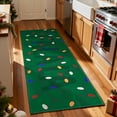 thumbnail image 4 of RUGKING Christmas Runner Rug for Kitchen Green 2x6 Holiday Decor for Bathroom Hallway Colorful Christmas Lights Printed Washable Xmas Runner for Entryway Laundry Room Bedroom Non-Slip, 4 of 9