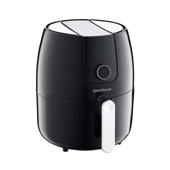 QuietSwan Air fryers, Compact Airfryer for Quick & Easy Meals in Minutes, Black