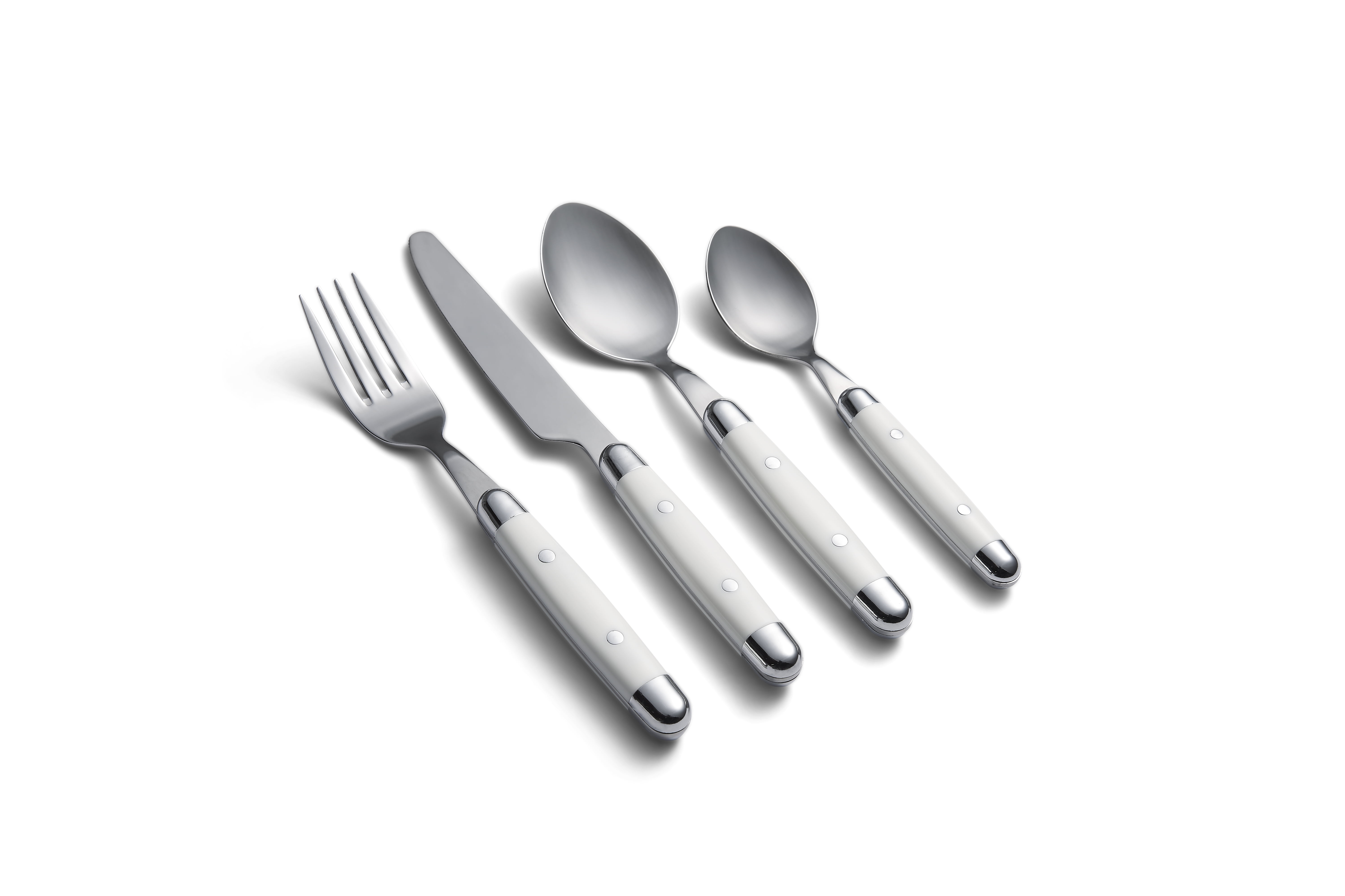 Jubilee White 18/0 16Piece Flatware Set, Service for 4