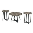 thumbnail image 5 of Walker Edison 3 Piece Industrial Wrap Leg Accent Table Set, Grey Wash, 5 of 8
