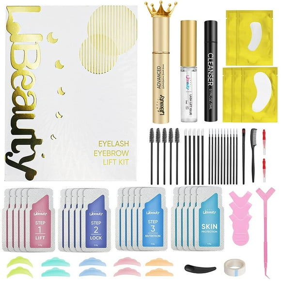 Kit de estiramiento de pestañas y laminación de cejas Libeauty con sérum de crecimiento
