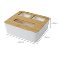 thumbnail image 2 of Amdohai Desk Tissue Box Holder Paper Towel Dispenser Desk Organizer Storage Organizer Caddy Garbage Bags Paper Extraction Dispenser for Bathroom Vanity Countertop, 2 of 7