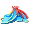 thumbnail image 1 of Gymax Inflatable Water Park Bounce House Crab w/ 2 Slides Climbing Wall Tunnel, 1 of 10
