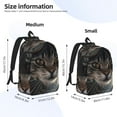 thumbnail image 3 of Rateoe Pilot Cat In Vintage Plane Pattern Canvas College Laptop Backpack,Travel Daypack,Durable Rucksack Travel Notebook Bag School Backpack Book Bag for Men Women-Small, 3 of 7